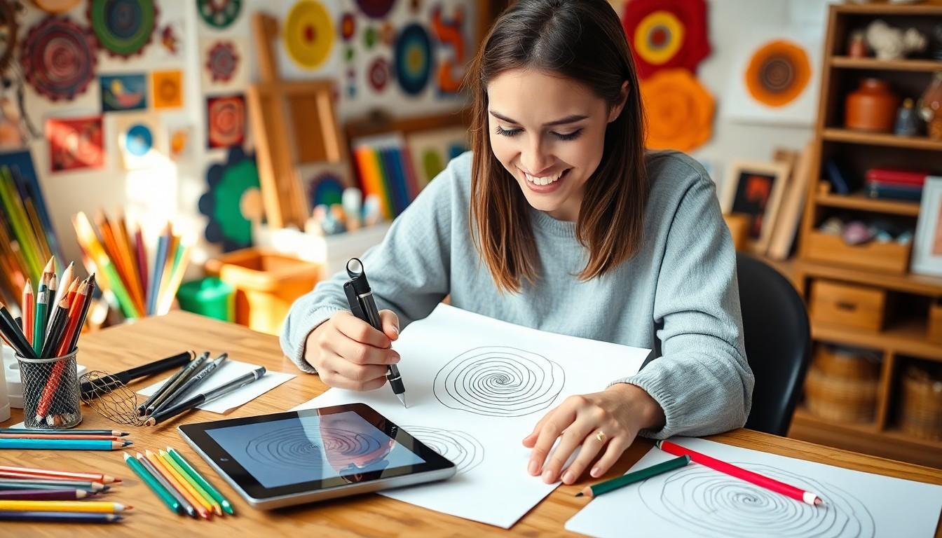 spiral drawing